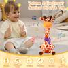 MILEGI Dancing Talking Singing Giraffe Baby Toy, Tummy Time Toy Giraffe Stuffed Animal with Volume Adjustment, Singing 10 Children's Songs Light Up Toys, Repeating What You Say (Cute Yellow) view 2