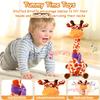 MILEGI Dancing Talking Singing Giraffe Baby Toy, Tummy Time Toy Giraffe Stuffed Animal with Volume Adjustment, Singing 10 Children's Songs Light Up Toys, Repeating What You Say (Cute Yellow) view 3