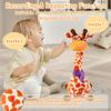 MILEGI Dancing Talking Singing Giraffe Baby Toy, Tummy Time Toy Giraffe Stuffed Animal with Volume Adjustment, Singing 10 Children's Songs Light Up Toys, Repeating What You Say (Cute Yellow) view 4