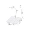 Wakauto Clear Action Figure Stand with Flame Effect Base Plastic Doll Display Holder for Model Figures Portable Fire Scene Rack for Collectors and Fans view 2