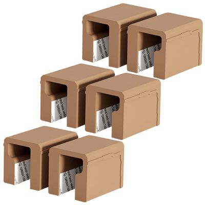 Abaodam 6pcs Silicone Corner Protectors for Proofing Soft Flexible Shaped and Closet Handle Guards Safe Elastic Bumpers for Wardrobe Edges Furniture Corner Safety Bumpers