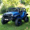 12V 7AH 4WD Kids Ride-On Truck, Electric Off-Road Car with Remote & Pedal Control, LED Lights, Music, USB, Safety Belt, 4-Wheel Suspension, Adjustable Speeds, Outdoor Gift for Boys Girls, Blue view 2
