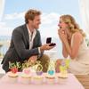 10 PCS He Asked She Said Yes Cupcake Toppers, Gold Glitter Cupcake Decorations, Suitable Party Cupcake Decor for Weddings & Bridal Showers view 3