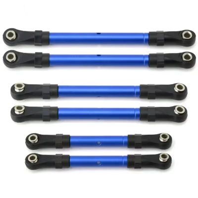 Compatible with Trxs for Slash for Hoss for Rustler for Stampede 1/10 RC Car Upgrade Parts Metal Turnbuckles Steering Rod Set RC Accessories
