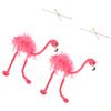 Beaupretty 2pcs Plush Flamingo Marionette Puppets Lightweight Plume Material Interactive Animal String Puppets for Performances and Decorations view 1