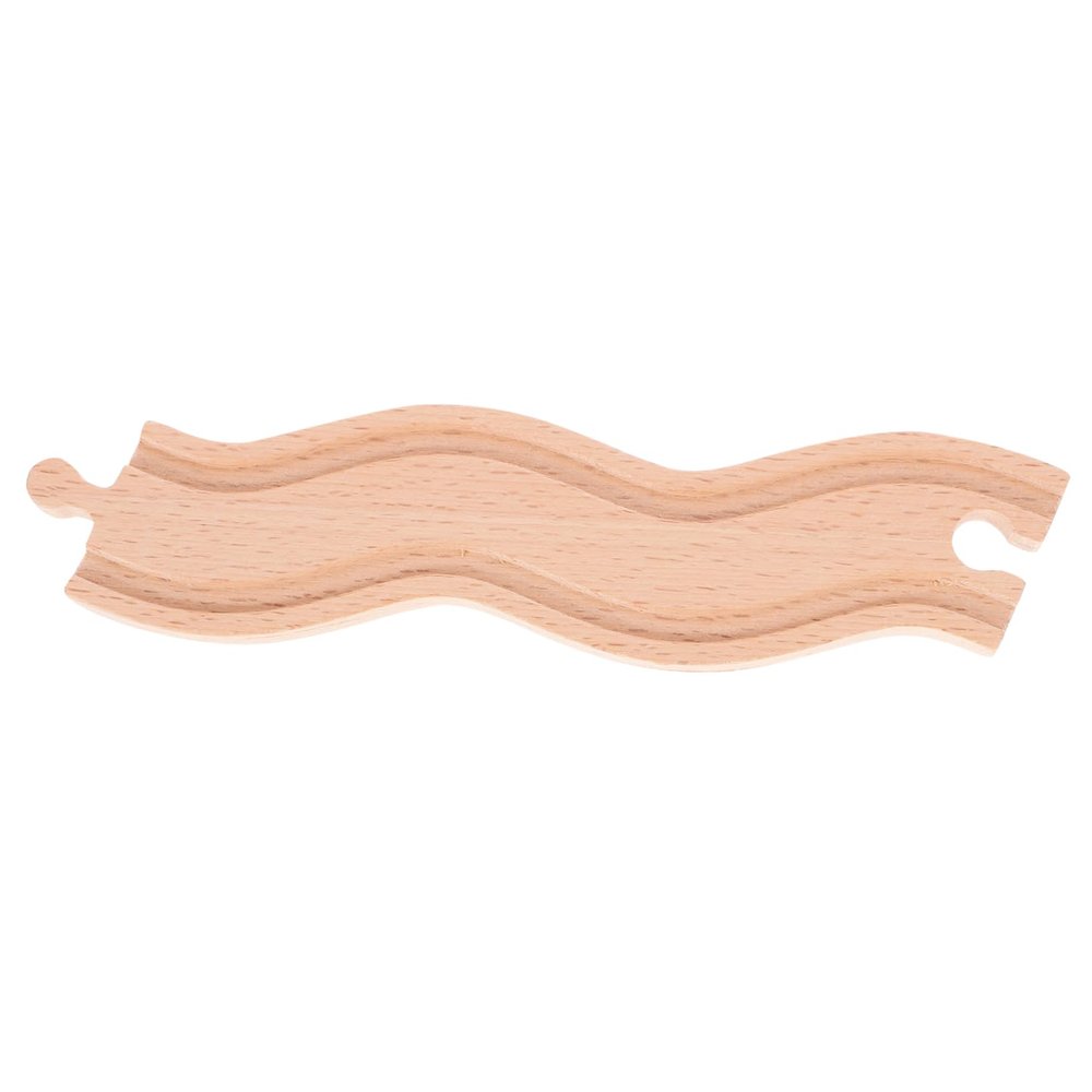 Toyvian Wooden Train Track Expansion Accessory for Educational Snake Shaped Rail DIY Railway Add to Enhance Parent Play and Promote Logic Skills Compatible with Thomas Wooden Train