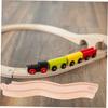 Toyvian Wooden Train Track Expansion Accessory for Educational Snake Shaped Rail DIY Railway Add to Enhance Parent Play and Promote Logic Skills Compatible with Thomas Wooden Train view 4