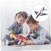 FRCOLOR 2pcs USB Rechargeable Electric Airplane for LED Light Glider Aircraft Easy Assembly Outdoor Flying Safe Smooth Design for Boys view 3