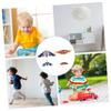 FRCOLOR 2pcs USB Rechargeable Electric Airplane for LED Light Glider Aircraft Easy Assembly Outdoor Flying Safe Smooth Design for Boys view 4