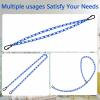 2 Swing Chains Heavy Duty (63") Fully Plastic Coated with 4 Free Quick Links Anti-Rust Iron Link Chains for Playground Kids Tree Swing Seat Accessories and Replacement (Blue) view 4