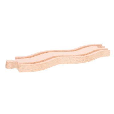 Toddmomy Wooden Train Track Accessories Snake Shaped Railway for Safe Wood Expansion for Creative Parent Play and Imaginative Railway Building