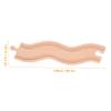 Toddmomy Wooden Train Track Accessories Snake Shaped Railway for Safe Wood Expansion for Creative Parent Play and Imaginative Railway Building view 2