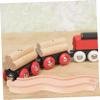 Toddmomy Wooden Train Track Accessories Snake Shaped Railway for Safe Wood Expansion for Creative Parent Play and Imaginative Railway Building view 3