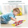 Abaodam 2pcs USB Rechargeable Glider Plane with Lights Hand Throwing Airplane Model for Safe Foam Material Smooth Design Outdoor Educational Flying for Boys view 2