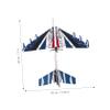 Abaodam 2pcs USB Rechargeable Glider Plane with Lights Hand Throwing Airplane Model for Safe Foam Material Smooth Design Outdoor Educational Flying for Boys view 3