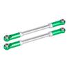 Adjustable Aluminum Steering Link Rod Compatible with RC 4x4 4WD Models Heavy Duty Replacement Part Compatible with Various Off Road Vehicles(Green) view 1