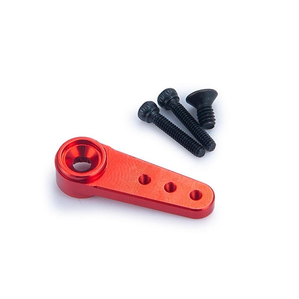 15T Servo Arm Steering Gear Arm Compatible with 1 24 Scale RC Crawler Car Upgrade Parts Compatible with ES08M II Servo and Similar Models Fits SCX24 Chassis(Red 1PCS)