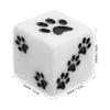 BESPORTBLE 10pcs Resin Cartoon Paw Pattern Dice Replacement Game Props for Board Games Party Fun Lightweight for Bars Family Gatherings view 2