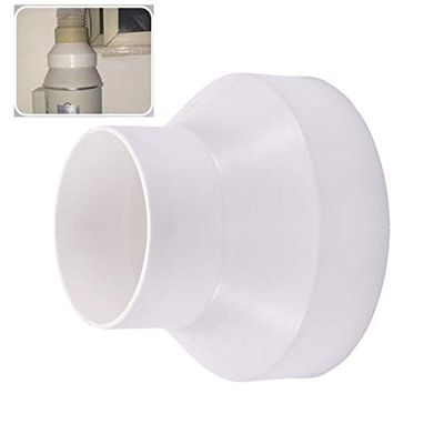 ABS Exhaust Pipe Reducer Adapter 110 To75 / 150 To110 / 200 To150 Ventilation Ducting Connector Variable Diameter Pipe Fittings - (Thread Specification: 110 to 75mm)