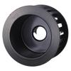 1Set Black Billet Aluminum Gilmer Belt Drive Pulley Compatible With Big Block Engines 361 383 400 413 426 440 BBM view 3