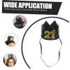 Beaupretty Birthday Party Hat Black Gold Tiara Crown Lightweight Decorative Cap for Birthday Celebrations and Themed Parties view 2