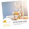 BESPORTBLE Transparent Fire Effect Doll Stand with Stable Base Flexible Model Holder Figure Display and Scene Reproduction DIY Assembly Rack for Collectors and Hobbyists view 2