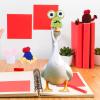 6pcs Mini Desk Goose Hats, Cute Knitted Hats for 7 Inch Porch Goose Statue Headwear with Adjustable Strap Outfits Accessories for Geese Magnetic Statue Key Holder view 3