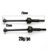 2Pcs Metal Front Drive Shaft Compatible with 1 10 Scale RC Cars C8015 PTG 2 Racing Remote Control Vehicle Replacement Parts view 2