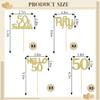 12 PCS Gold Glitter 50th Birthday Cupcake Topper, Cheers to 50 Years Old for Birthday Cupcake Decoration for Happy 50th Birthday/Anniversary Party Cupcake Decorations Supplies view 4