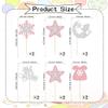 12 PCS Silver Pink oh baby Cupcake Toppers - Snowflake Themed Cupcake Decorations, Baby Shower, Gender Reveal, Children's Birthday Party Cupcake Decor view 4