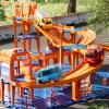 KIZONLY Puzzle Racer Kids Car Track Set, 4-Tier Race Tracks for Kids Ages 3-5 with 3 Cars, Traffic Parts, Trucks for Toddlers 2-4 Years, Floor Puzzle Tracks Car Gift for Boys Girls 3 4 5 Year Old view 2