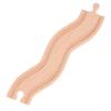 Wakauto Wooden Train Track Expansion for DIY Educational Railway Accessory Stable Snake Shaped Wood Part Enhances Hands Creativity and Brain Development view 1