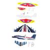 Beaupretty 2pcs USB Charged Electric Airplane with Lights Foam Glider Model for Educational Play Easy Assembly Safe Material Dazzling Night Flying Aircraft for Boys view 1