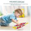 Beaupretty 2pcs USB Charged Electric Airplane with Lights Foam Glider Model for Educational Play Easy Assembly Safe Material Dazzling Night Flying Aircraft for Boys view 2