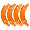 Racetrack Connectors Compatible with Hot Wheels, 90 Degree Banked Turn, 4 Packs, Upgrade Edition (Orange) view 1