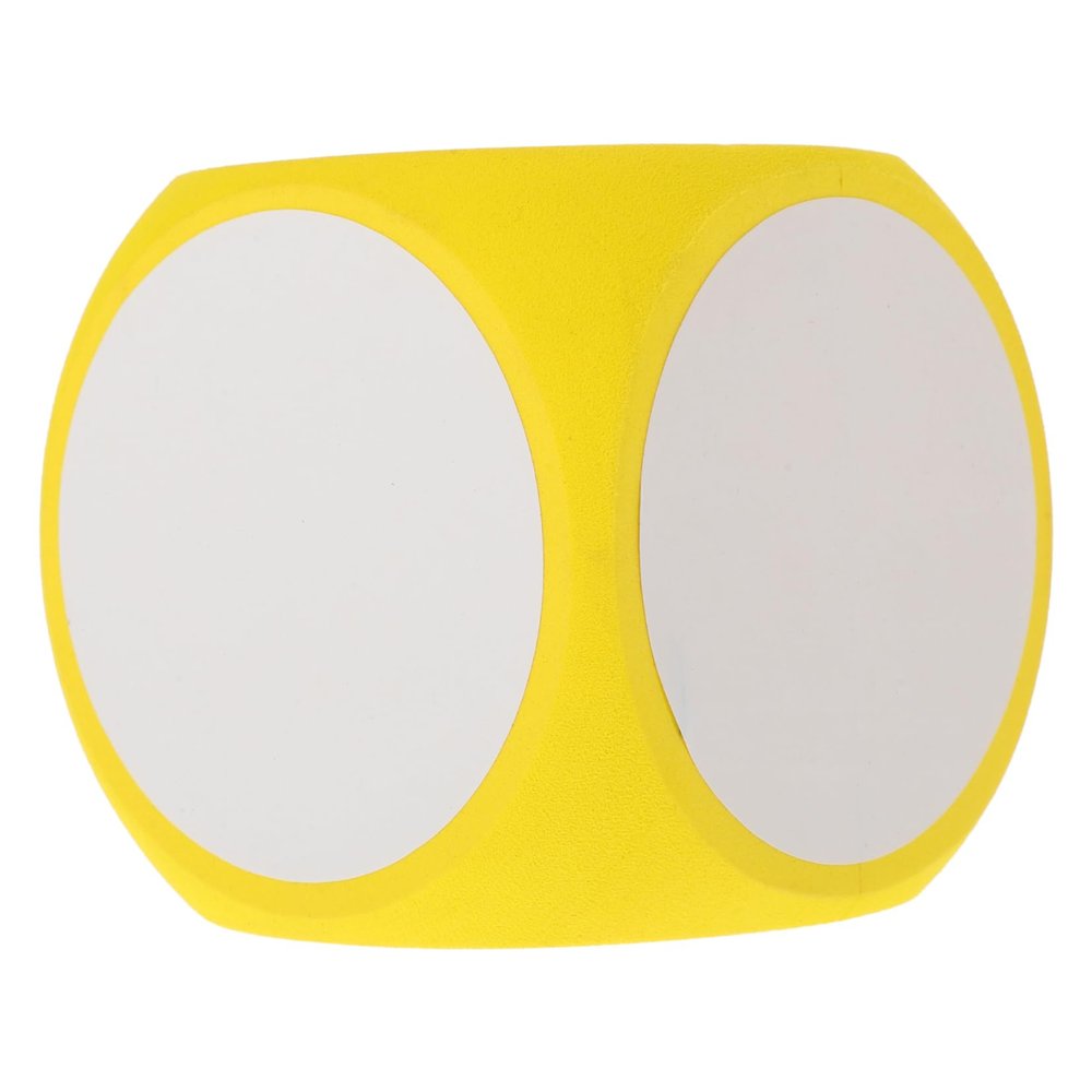 Beaupretty Large Erasable Blank Dice Yellow EVA Foam Dice for DIY Board Games Classroom Teaching Lawn Party Activities Lightweight Game Prop