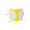 Beaupretty Large Erasable Blank Dice Yellow EVA Foam Dice for DIY Board Games Classroom Teaching Lawn Party Activities Lightweight Game Prop view 2