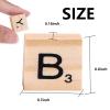 100 PCS Wood Letter Tiles Wooden Tiles view 2