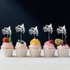 12 PCS Silver Butterfly Oh Baby Cupcake Toppers Butterfly Themed Birthday Party Cupcake Decoration for Baby Shower Kids Birthday Parties Cupcake Decorations Supplies view 2