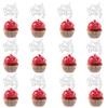 12 PCS Silver Butterfly Oh Baby Cupcake Toppers Butterfly Themed Birthday Party Cupcake Decoration for Baby Shower Kids Birthday Parties Cupcake Decorations Supplies view 3