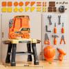 XINNOVEL Kids Tool Bench Set with Electric Drill and Realistic Tool, Pretend Play Construction Workbench Toys for Toddlers Ages 3-5 Years Old, Birthday Gifts for Boys Age 3 4 5 6 7 8 Year Old view 2