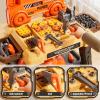 XINNOVEL Kids Tool Bench Set with Electric Drill and Realistic Tool, Pretend Play Construction Workbench Toys for Toddlers Ages 3-5 Years Old, Birthday Gifts for Boys Age 3 4 5 6 7 8 Year Old view 4