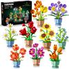 9 Pack Flowers Botanicals Collection 3.6MM Mini Building Set-1362PCS Flower Plants Building Block Toy, Valentines Artificial Flower Kits for Home Office Decor, Birthday Gifts for Adults Women Kids 12+ view 1