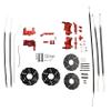 Ecoyin Rc Car Metal Front Rear Wheel Line Wire Brake System Kit for 1/5 Hpi Rofun Rovan Km Baja 5B 5T 5SC Buggy Truck Parts (Red) view 2