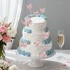 10 Pcs Butterfly Cake Toppers Purple Cake Decor Elegant Butterfly Theme Cake Decorations for Baby Shower Birthday Wedding Party Supplies view 2
