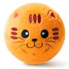 VangeBow Silent Indoor Soccer Balls for Toddlers 1-3, Inflatable Soft Plush Baby Toddler Soccer Ball Toys Gifts for 1 2 3 4 5 Year Old Boy Girl First Birthday Gift (Orange Cat, Pump Include) view 1