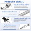 MECCANIXITY Drive Shaft W Propeller and Coupling Joint for RC Boat Coupler Assemble Kit, L100mm Shaft, L50mm Sleeve, D55mm Four Propeller, Fit for 5 mm Motor Shaft view 3