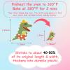 242PCS Shrink Dink Sheets Keychain Kit, with 20 Sheets 7.9"x5.7" Shrink Art Paper with Ear Hooks, Brooches Ideal for Kids & Adults DIY Crafts, Back-to-School, Valentine's Day, Easter Ornaments & Gift view 4