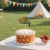 12 PCS Basketball Oh Baby Cupcake Toppers, Basketball Themed Birthday Party Cupcake Decoration Suitable for Gender Reveal Baby Shower Kids Birthday Parties Cupcake Decorations Supplies view 2