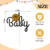 12 PCS Basketball Oh Baby Cupcake Toppers, Basketball Themed Birthday Party Cupcake Decoration Suitable for Gender Reveal Baby Shower Kids Birthday Parties Cupcake Decorations Supplies view 4